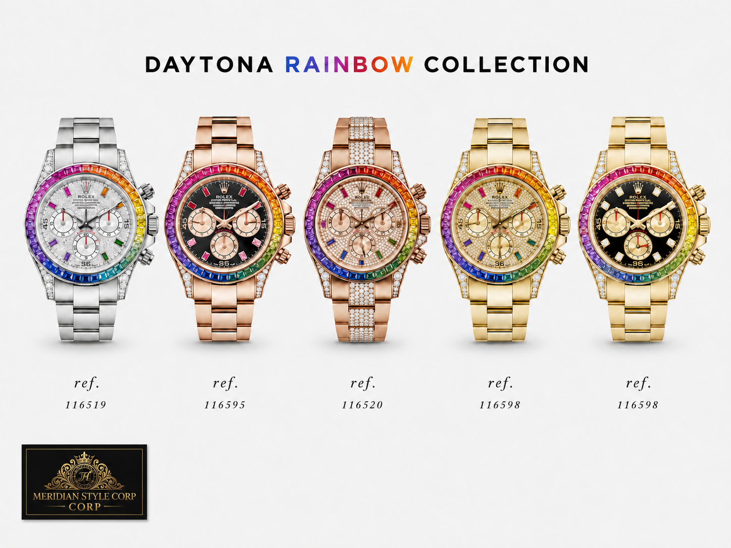 rolex daytona rainbow replica collection