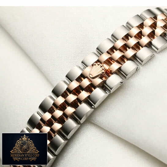 Rolex 279171 Stainless Steel Replica Jubilee bracelet on rolex logo