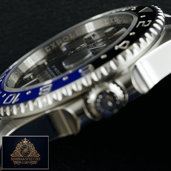 Rolex GMT-Master II 116710BLNR Black & Blue Bezel Replica Crown Pusher