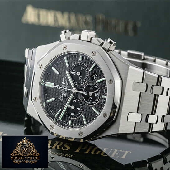 AP Royal Oak Stainless Steel Black Dial Replica on the ap box