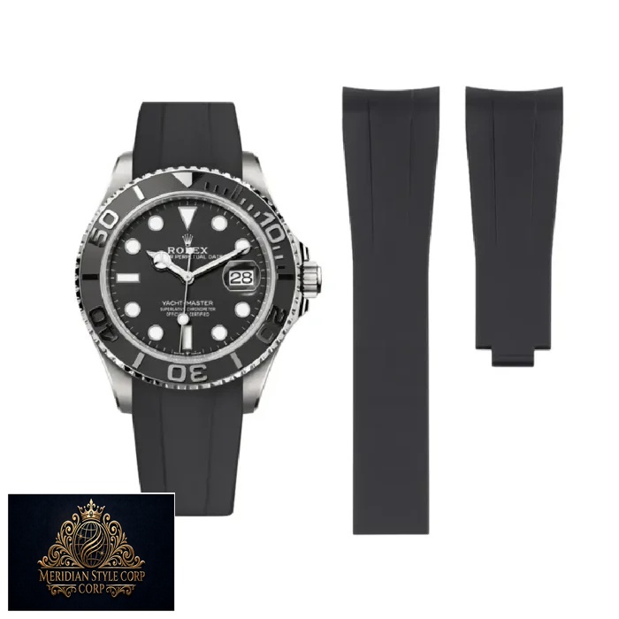 Rolex – Yacht-Master – Rubber Strap – Black - Image 4