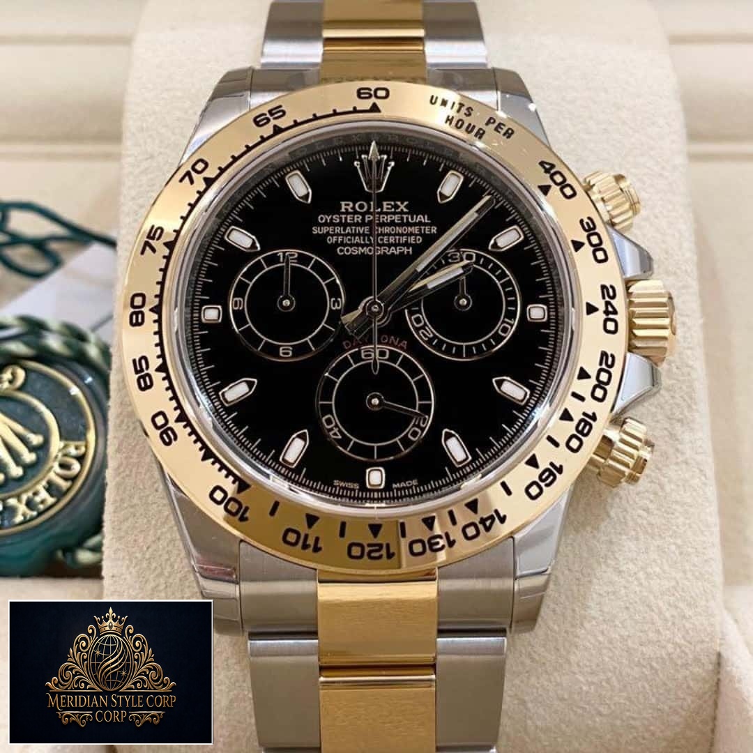 Rolex Daytona Gold Bezel Black Dial116503 Replica