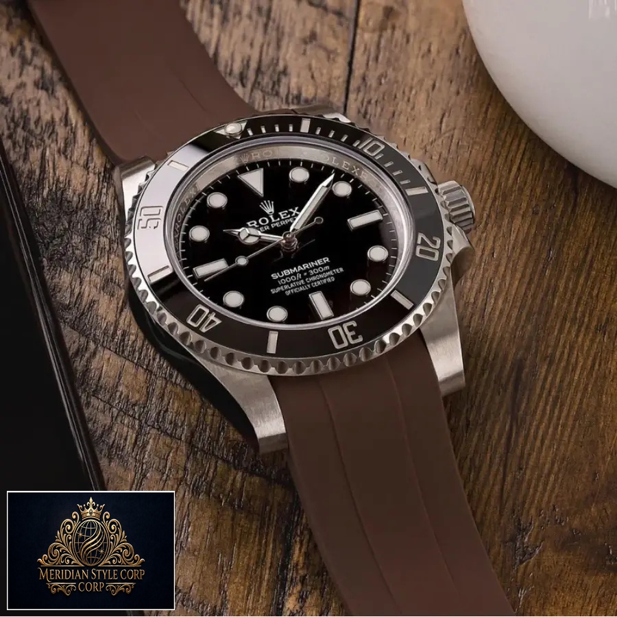 Rolex – Submariner – Rubber Strap – Brown - Image 3