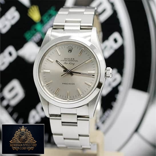 Rolex Air King 5500 Replica stick hours indices