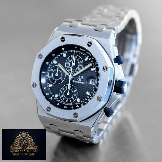 Audemars Piguet 26237ST.OO_.1000ST.01 Blue Dial Replica blue push button
