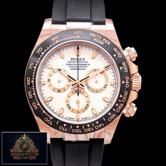 Rolex Cosmograph Daytona 116515LN-0014 Everose Case White Dial Replica