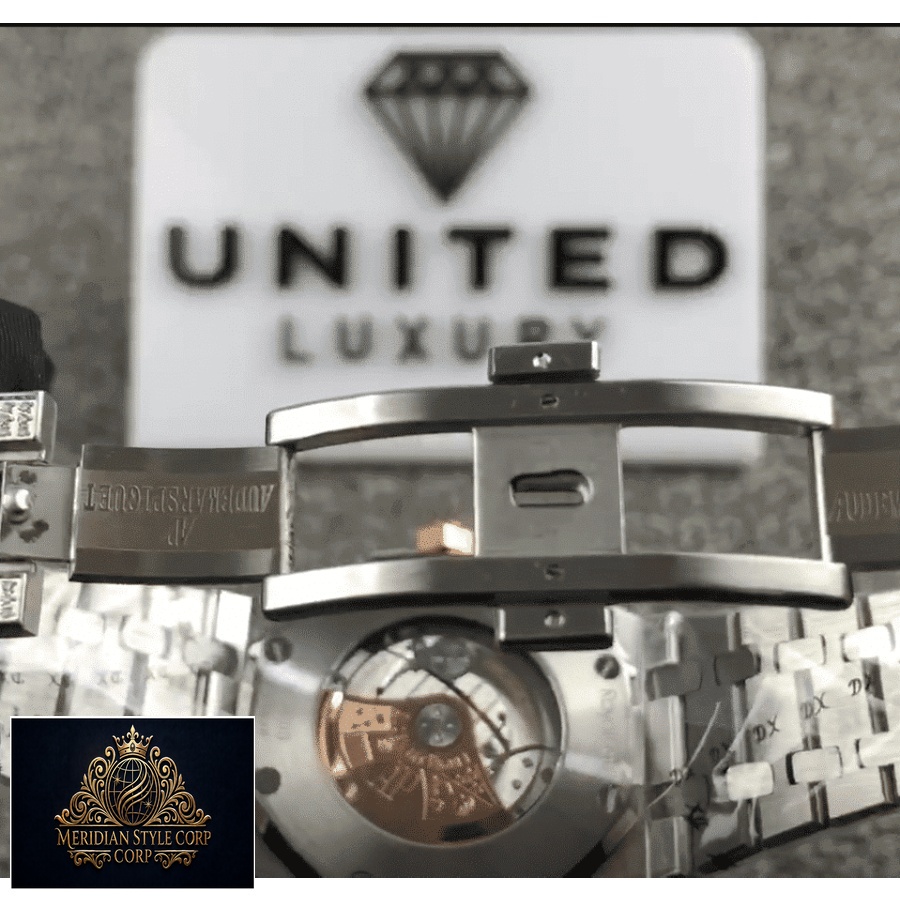 Audemars Piguet Royal Oak “Iced Out Yellow Gold” 15400SR.OO.1220SR.01 Premium Duplicate - Image 4