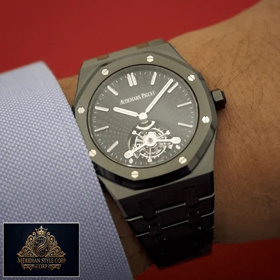Audemars Piguet Royal Oak Tourbillion 26522CE.OO_.1225CE Replica on the man wrist