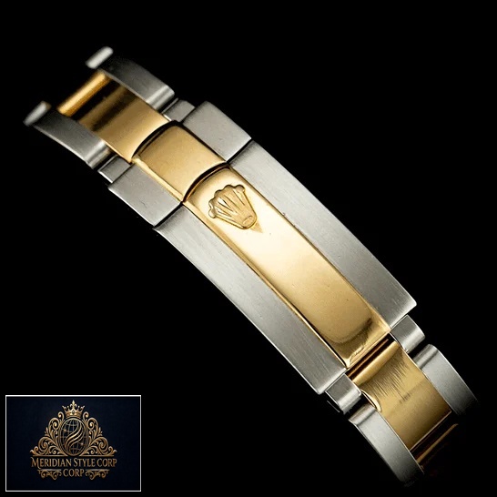 Rolex Datejust 179173 Stainless Steel Two Tone Bracelet Fold Clasp on the Rolex Logo Replica