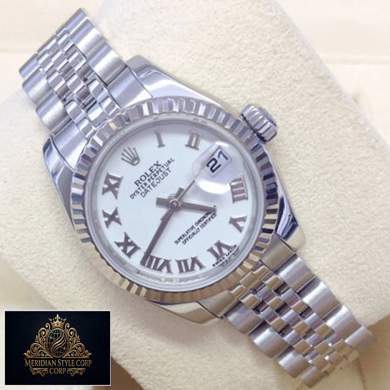 Rolex Datejust 179174 White Dial Replica and clock cushion