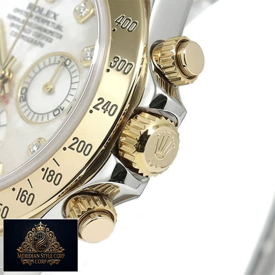 Rolex Daytona 116523 Replica Yellow Gold Button & Crown Pusher