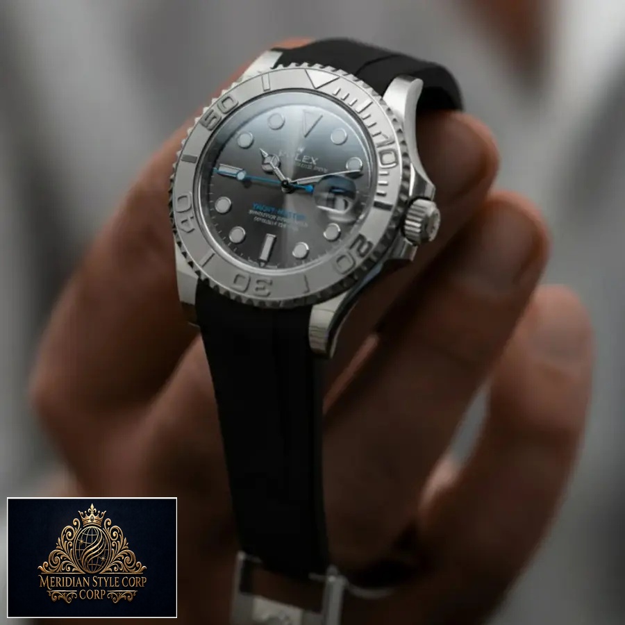 Rolex – Yacht-Master – Rubber Strap – Black - Image 3