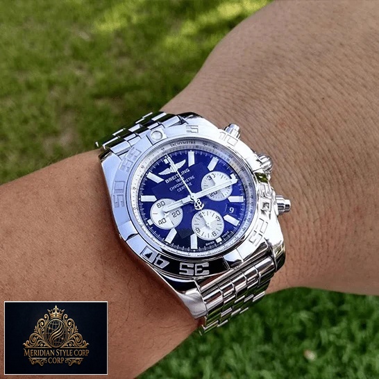 Breitling Chronomat "Black" AB011012/B967/375A Mirror Clone Quality breitling chronomat 44 black serviced complete AB011012B967375A hand