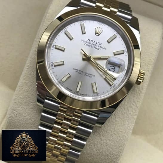 Rolex Datejust 41 126303-0002 Silver Dial Replica stick indices and stick hands in box