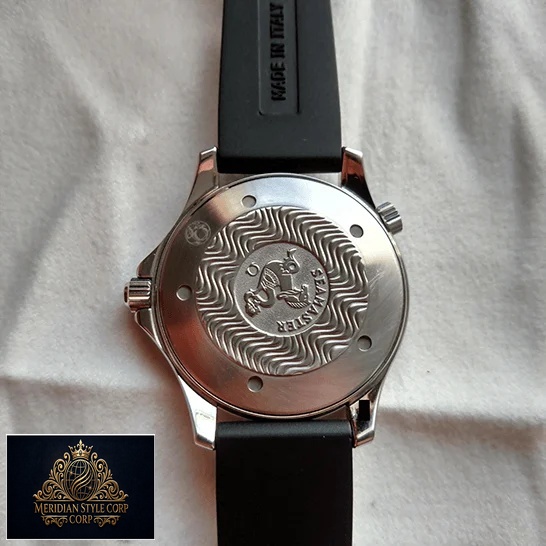 Omega Seamaster Professional Stainless Steel Case Replica upside view white background