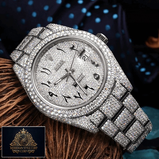 Rolex Datejust 116300 Iced Out White Diamond Replica