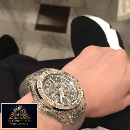 Hublot Big Bang Unico Sapphire Baguettes 411_JX_4802_RT_1904 Replica on the wrist