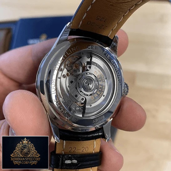 Breitling AB0118221G1P1 Steel Case Replica upside view
