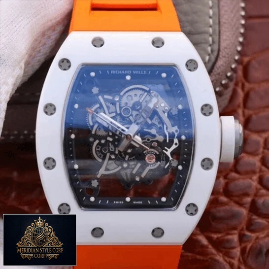 Richard Mille RM 11-03 "Black Ceramic" Premium Clone Replica richard mille RM055 KV V2 white ceramic skeleton dial replica front