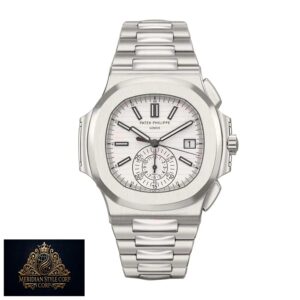Patek Philippe Nautilus Chronograph 5980/1A-019 “White Dial” Precision Clone