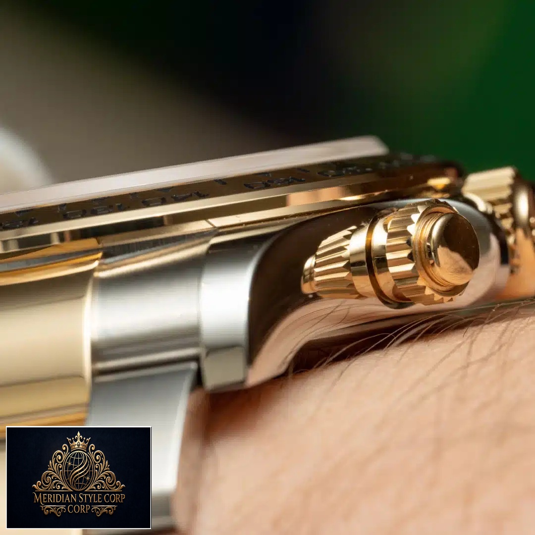 Rolex Daytona Cosmograph 116503 Replica Yellow Gold button & crown pusher