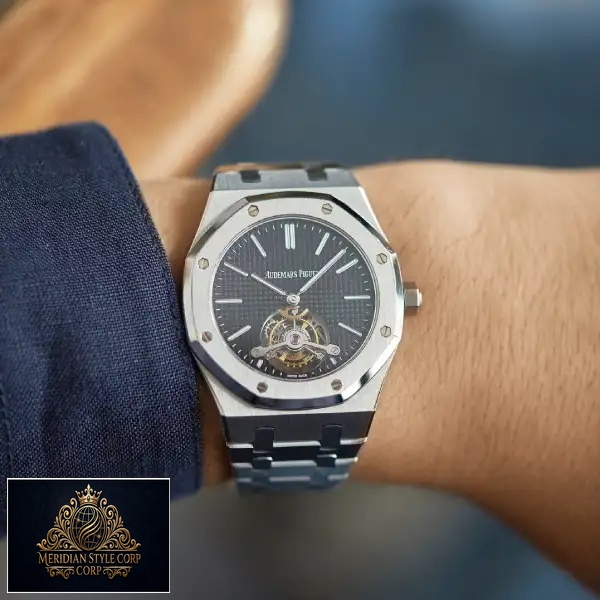 Audemars Piguet Royal Oak Tourbillon 26512ST "Black Dial" High Fidelity Replica ap royal oak on the wrist