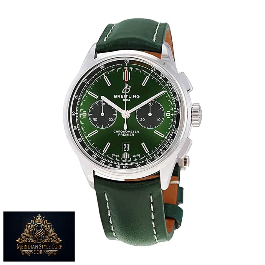 Breitling Premier B01 Chronograph AB0118A11L1X1 “Green Dial” Precision Duplicate 1:1 - Image 2