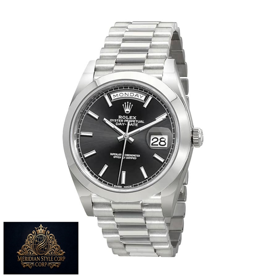 Rolex Day-Date 228206 “Black Diagonal Dial” Premium Copy 1:1 - Image 2