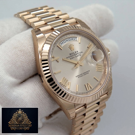 Rolex Day-Date 228235 AR Stainless Steel With Rose Gold Bracelet Replica