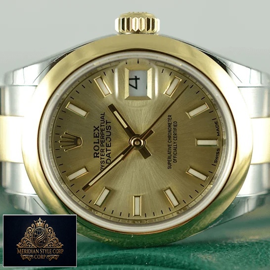 Rolex Datejust 279163 Yellow Dial Replica on the rolex box