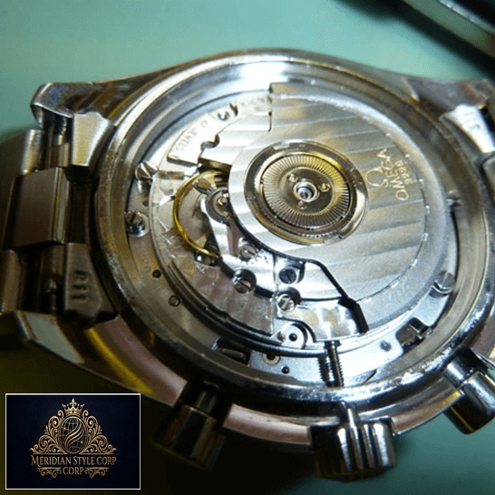 Omega 3510.50 Stainless Steel Mechanism Replica upside view