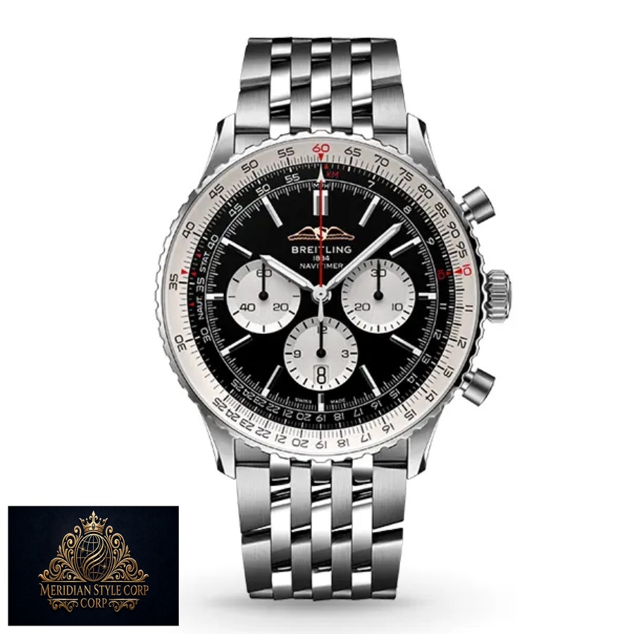Breitling Navitimer B01 Chronograph 43 AB0121211B1P1 “Black Dial” Masterpiece Clone