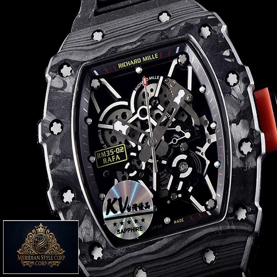 Richard Mille RM3502 Automatic Carbon Skeleton Black Replica close view