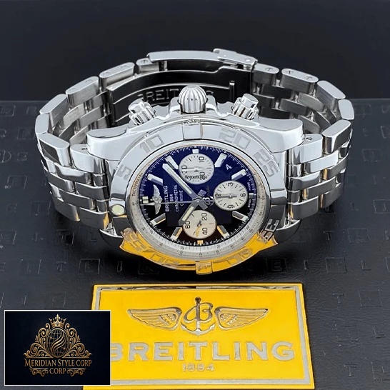 Breitling Chronomat "Black" AB011012/B967/375A Mirror Clone Quality breitling chronomat 44 black serviced complete AB011012B967375A table