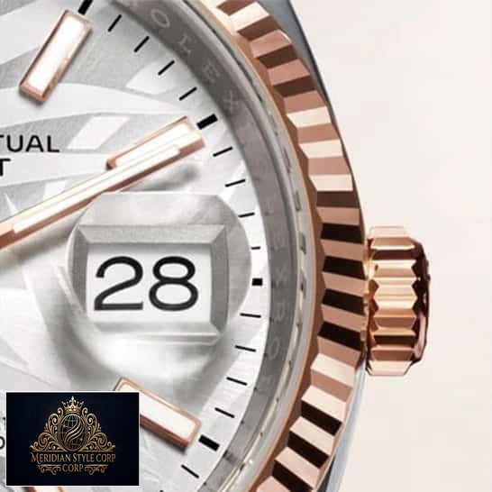 Rolex Datejust 36 126231-0033 Rose Gold Fluted Bezel Replica