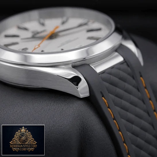 Omega Aqua Terra 220.12.41.21.02.002 White Dşal Black Rubber Bracelet Replica side view
