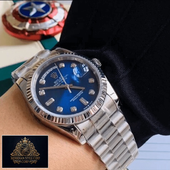 Rolex Day-Date 36 7118-1200R-01 Replica on his arm