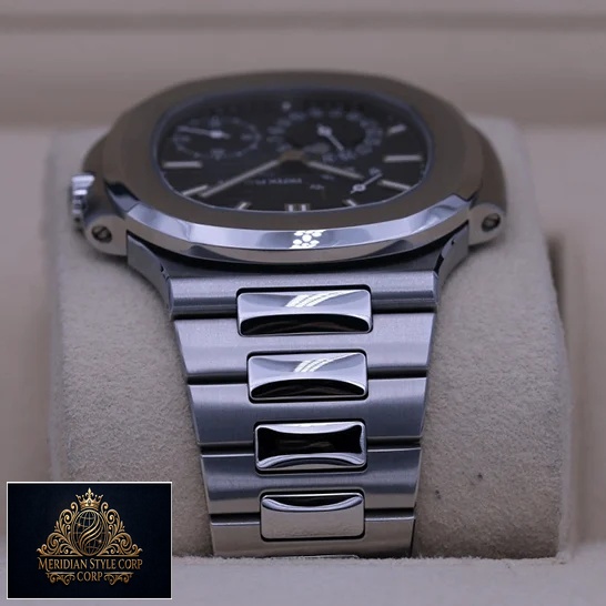 Patek Philippe 57121A-001 Nautilus Steel Blue Dial Moon Phase Replica in the box