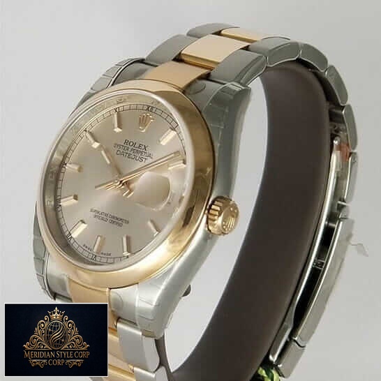 Rolex Datejust Gold 126303 Replica side view and white background