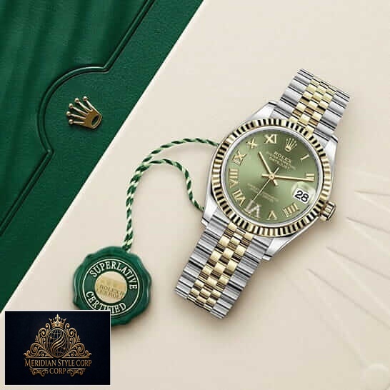 Rolex Green Dial Roman Jubilee Bracelet Replica on the rolex box