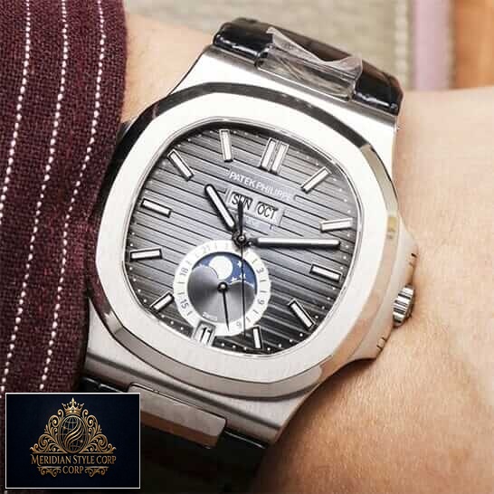 Patek Philippe Annual Calendar Chronograph 5960P-016 "Platinum Grey Dial" Deluxe Replica Edition patek grey leather replica 6