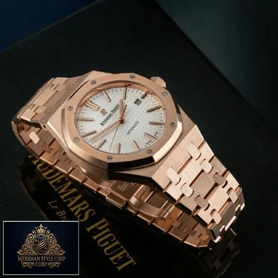 Audemars Piguet Gold White Dial Replica on the audemars piguet box
