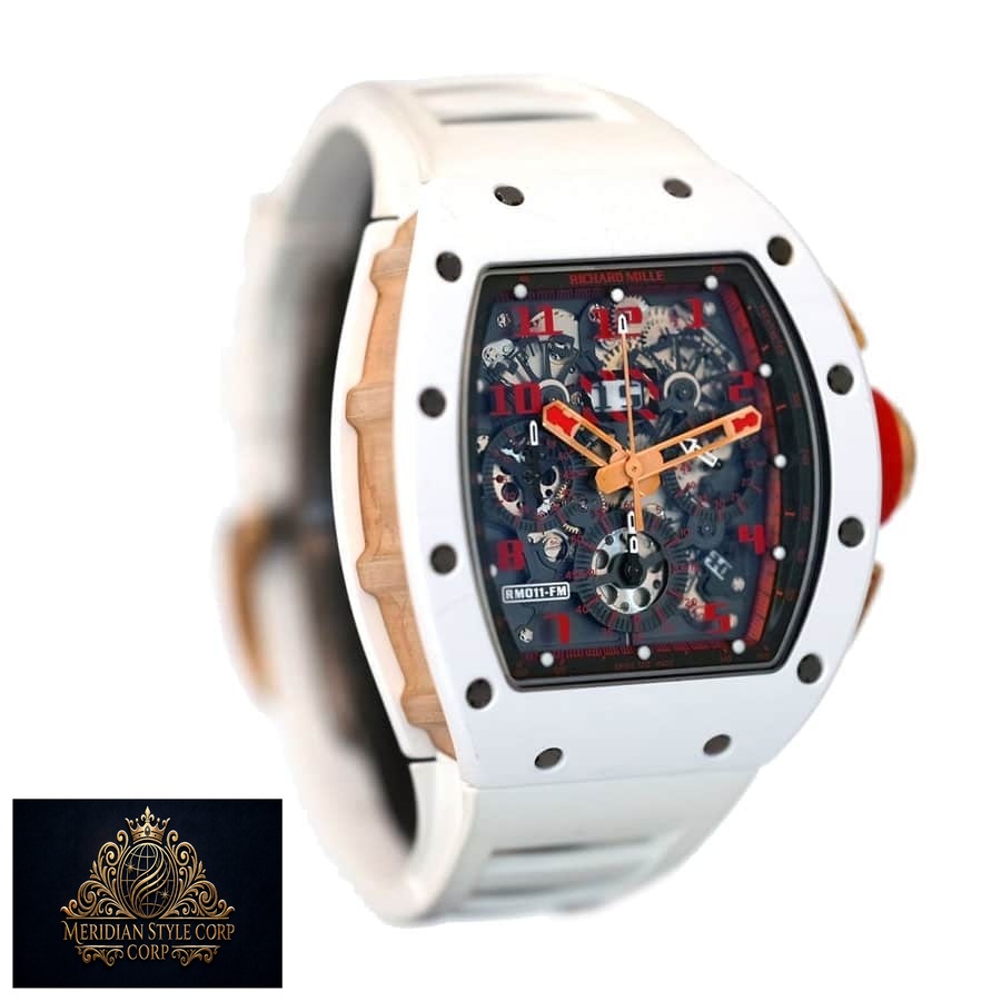 Richard Mille RM 011 White Demon Chronograph Ultimate Clone Quality - Image 3