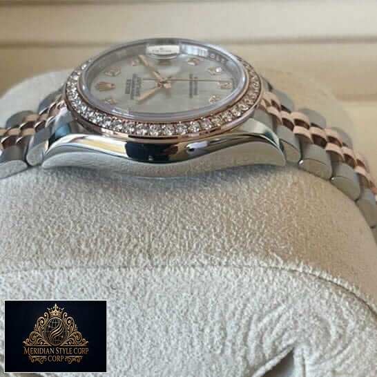 Rolex Datejust 126233 Stainless Steel Case Gem-Set Bezel Replica Watches