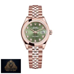 Rolex Lady-Datejust 279165 Green Diamond Dial Premium Copy 1:1