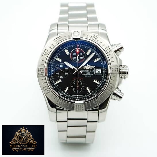 Breitling Super Avanger A11370 Replica Blue Dial Chronograph
