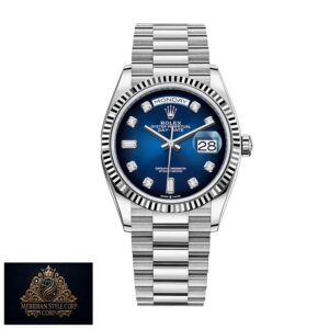 Rolex Day-Date 128239 “Blue Diamond Dial” High Fidelity Replica
