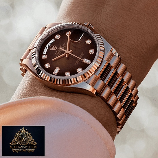 Rolex Day-Date 36 128235-0037 replica on the arm