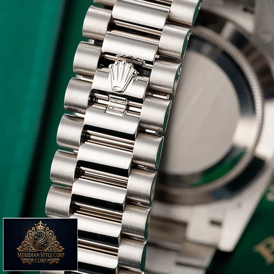 Rolex Day-Date 40 228239 Oyster Bracelet on the Rolex Logo