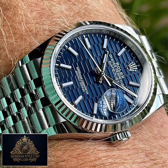 Rolex Datejust 126234 "Blue Dial Jubilee" Luxury Clone Quality rolex 126234 blue motif replica